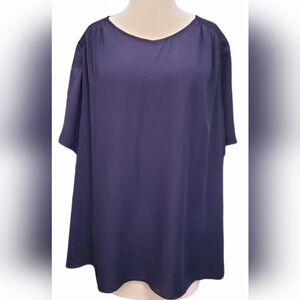 Cj Banks size 1X navy blue top